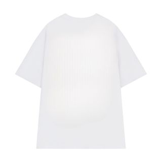 Áo thun trắng nam nữ, In Labubu + In tên theo yêu cầu