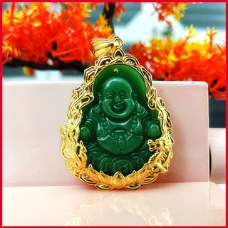 Bộ dây chuyền nam trang sức titan vòng cổ trúc rồng mặt phật cao