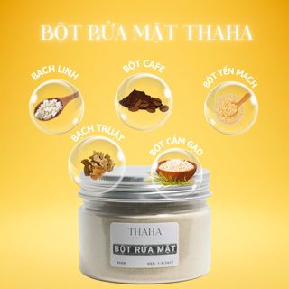 [CHÍNH HÃNG] Bột rửa mặt thảo mộc ThaHa Beauty Spa 80g, Ngăn ngừa mụn, Kiềm dầu, Làm sạch sâu, Cân bằng ẩm