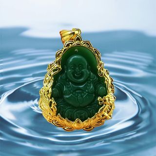 Bộ dây chuyền nam trang sức titan vòng cổ trúc rồng mặt phật cao