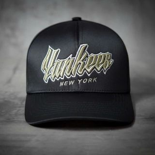 Mũ Lưỡi Trai Yankees Đen Cap Chất Cotton Bóng giá sỉ