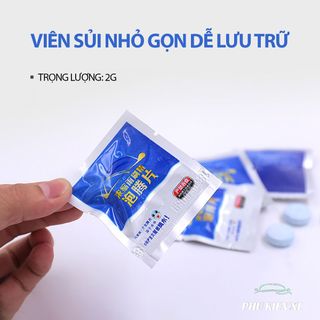 Combo 1000 viên sủi rửa kính ô tô - Tẩy sạch kính, 1 Viên Pha 4 Lít Nước - Chăm sóc xe - Thân thiện môi trường