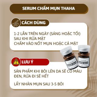 [CHÍNH HÃNG] Serum chấm mụn ThaHa Beauty Spa 5ml, Tinh chất giảm mụn giảm thâm, gom cồi mụn