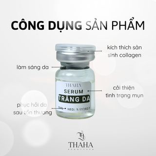 [CHÍNH HÃNG] Serum trắng da 5ml ThaHa Beauty Spa, Tinh chất làm sáng da, đồng đều màu da, phục hồi da