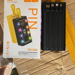 Sạc dự phòng 50000mah 120W sạc siêu nhanh trong suốt