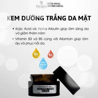 [CHÍNH HÃNG] Kem Dưỡng Trắng Da Mặt THAHA BEAUTY SPA 10g, Làm Sáng Da, Mờ Thâm Sạm, Đồng Đều Màu Da