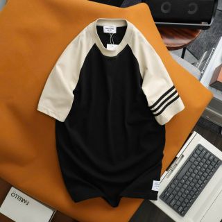 Áo thun raglan nam nữ chất cotton mềm mịn unisex