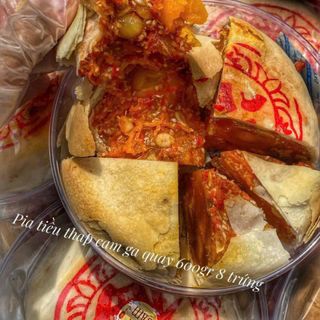 BÁNH PÍA LẠP THỊT, PÍA THẬP CẨM, BÁNH TIỀU THƠM NGON SIÊU TO 600G 8 TRỨNG - WINNIE HOUSE