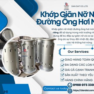 Khớp Nối Co Giãn Chịu Áp Cao | Khớp co giãn cho nồi hơi công nghiệp | Khớp co giãn bằng vải- giá sỉ