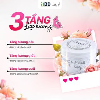 Kem dưỡng trắng da toàn thân hữu cơ Nhật Bản - Maputi Cushion Scrub - tẩy tế bào chết, làm sạch da