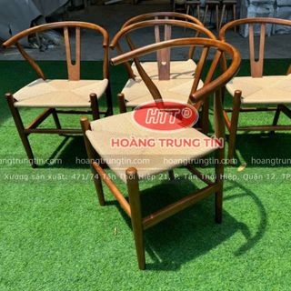 ghế wishbone khung gỗ ash sơn pu mầu đan dâu giấy se ghế gổ đan dây giá rẻ