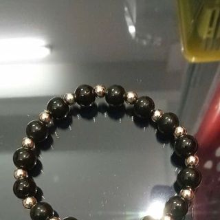 Chuỗi đeo tay phong thủy đá đen mixx charrmm