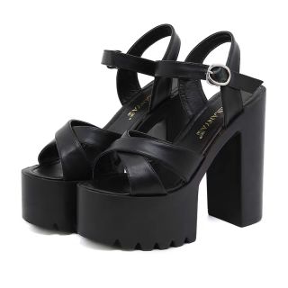 SANDAL NỮ CG CHÉO 14P DA XỊN DÒNG HÀNG CAO CẤP