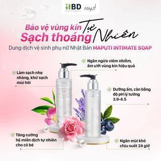 Dung Dịch Vệ Phụ Nữ Nhật Bản - Làm Sạch Dịu Nhẹ, Dưỡng Ẩm - Maputi Intimate Soap 120ml
