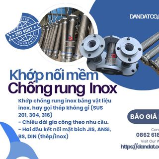 Khớp Nối Mềm Chống Rung| Khớp Nối Chống Rung Inox 304 Và Inox 316 giá sỉ