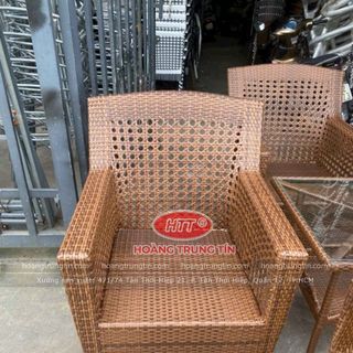 Bàn ghế nhựa giả mây bàn ghế ngoài trời giá rẻ