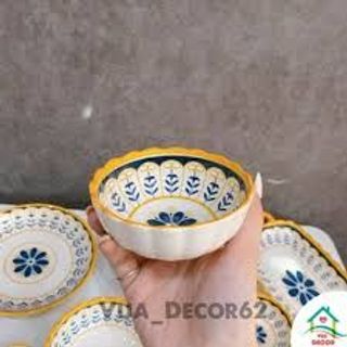 Bộ bát đĩa sứ thổ cẩm, bát ăn cơm, chén dĩa decor đẹp sang trọng giá sỉ