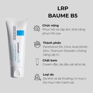 Kem Dưỡng La Roche Posayy B5 kem dưỡng phục hồi da mụn 40ml giá sỉ