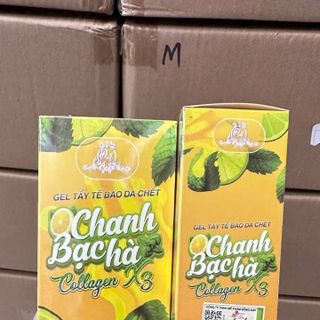 Tẩy tế chết bào chanh bạc hà