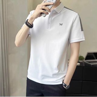 áo trắng cá sấu phối vai thêu w - giá sỉ cạnh tranh
