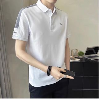 áo trắng cá sấu phối vai thêu w - giá sỉ cạnh tranh