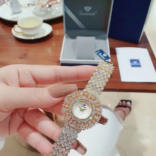 ĐỒNG HỒ NỮ CHÍNH HÃNG FUNMEI F2030 FULL ĐÁ PHA LÊ ĐI KÈM TEM KÍCH HOẠT ĐIỆN TỬ BẢO HÀNH CHÍNH HÃNG 1