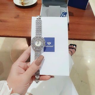 ĐỒNG HỒ NỮ CHÍNH HÃNG FUNMEI F2030 FULL ĐÁ PHA LÊ ĐI KÈM TEM KÍCH HOẠT ĐIỆN TỬ BẢO HÀNH CHÍNH HÃNG 1