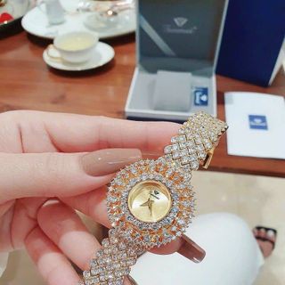 ĐỒNG HỒ NỮ CHÍNH HÃNG FUNMEI F2030 FULL ĐÁ PHA LÊ ĐI KÈM TEM KÍCH HOẠT ĐIỆN TỬ BẢO HÀNH CHÍNH HÃNG 1