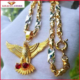 Dây chuyền nam trang sức hợp kim mạ vàng non 18k. thiết kế tinh xảo đẳng cấp - sang trọng