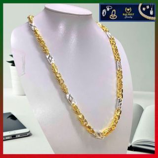 Vòng cổ nam trang sức titan mạ vàng dây chuyền nam thiết kế tinh xảo phù hợp đi dự tiệc và đi dạo phố