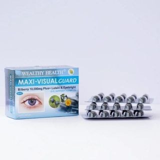 Viên uống bổ mắt Maxi-Visual Guard Bilberry 10000 Plus Wealthy Health