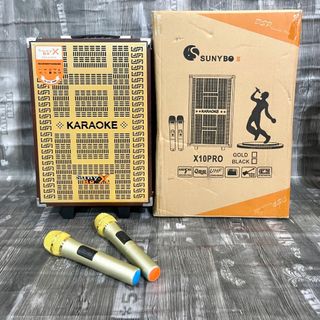 Loa Kéo Di Động Karaoke SunyBOX X10Pro (Bass 10", 2 Micro)