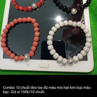 Vòng tay mixx mặt chuỗi nhiều màu giá sỉ