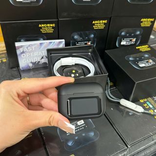 ( ANC/ENC) Tai nghe chống ồn A9 Pro Có màn hình cảm ứng LCD, Bass Cực Đỉnh, Độ chễ gần như bằng không, ( Tặng kèm dây đeo)