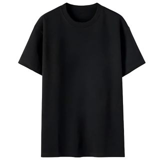 Áo thun đen nam nữ, In tên theo yêu cầu mẫu Basic