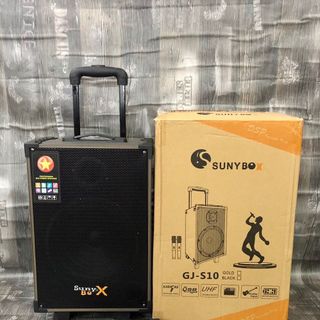 Loa Kéo Di Dộng SUNYBOX GJ-S10 (Bass 10", 2 Micro)