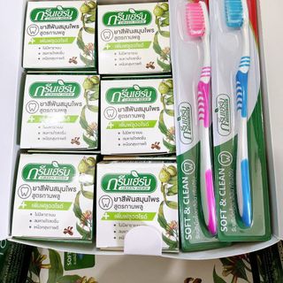 Kem Tẩy Trắng Răng Green Herb Thái Lan 25g tặng kèm bàn chải đánh răng