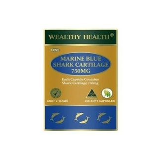 Viên uống sụn cá mập Marine Blue Shark Cartilage 750mg  -Wealthy Health giá sỉ