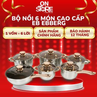 Bộ nồi 6 món cao cấp thương hiệu EB EBBERG giá sỉ