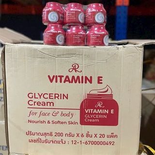 Kem Dưỡng Da Ar Vitamin E GLYCERIN (Thùng 120 hủ x 200gr) giá sỉ