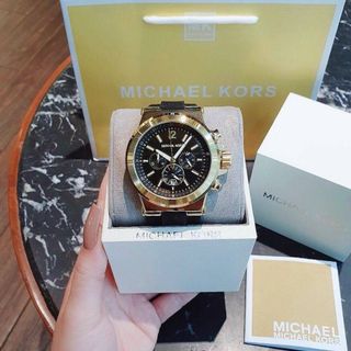 ĐỒNG HỒ NAM TRUNG CẤP M KORS DÂY CAO SU MẶT TO 4