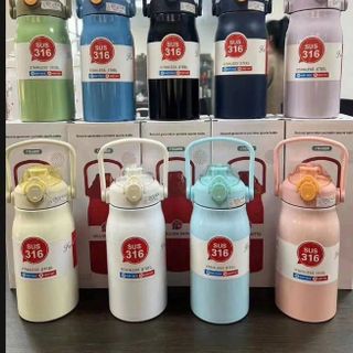 Bình giữ nhiệt quai xách nắp bật SUS316-800ml