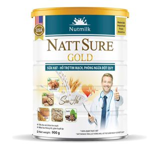 Sữa Hạt Nutmilk Natt Sure Gold 900g Giúp Lưu Thông Máu Phòng Ngừa Đột Quỵ