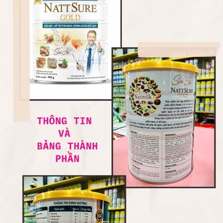 Sữa Hạt Nutmilk Natt Sure Gold 900g Giúp Lưu Thông Máu Phòng Ngừa Đột Quỵ