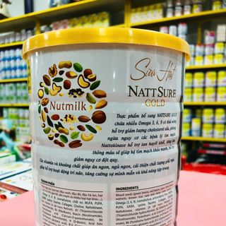 Sữa Hạt Nutmilk Natt Sure Gold 900g Giúp Lưu Thông Máu Phòng Ngừa Đột Quỵ
