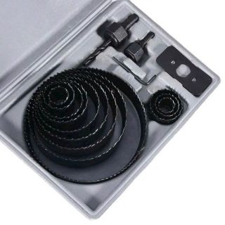 Bộ mũi khoét thạch cao và gỗ mềm 16 chi tiết - mũi mũi khoét tròn gắn máy khoan