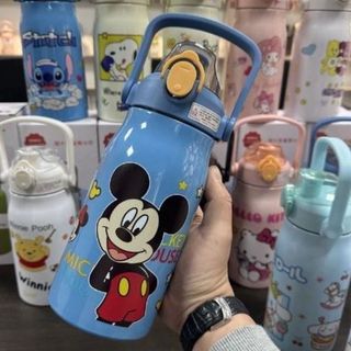 BÌNH GIỮ NHIỆT HOẠT HÌNH 1000ML NÚT BẬT