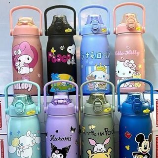 BÌNH GIỮ NHIỆT HOẠT HÌNH 1000ML NÚT BẬT