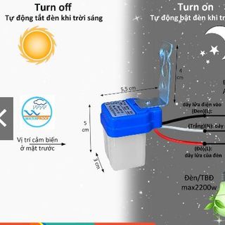 Công tắc cảm biến ánh sáng chuyên nghiệp dành cho ngôi nhà thông mình, đèn đường, ban công tự động tắc mở