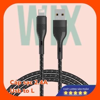 Cáp Wix Usb to L cho iP 2.4A FullBox giá sỉ